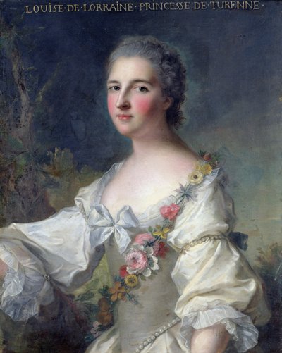 Louise-Henriette-Gabrielle de Lorraine, Princess of Turenne and Duchess of Bouillon, 1746 by Jean Marc Nattier